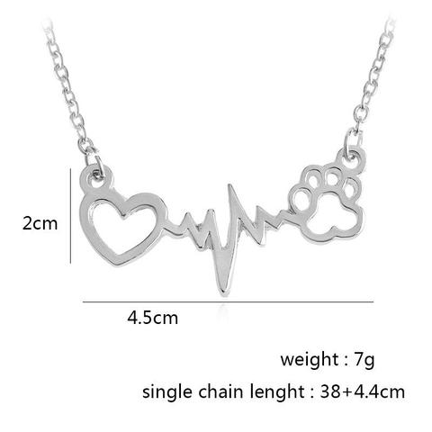 Lifeline Pulse Heartbeat Pendant Necklace