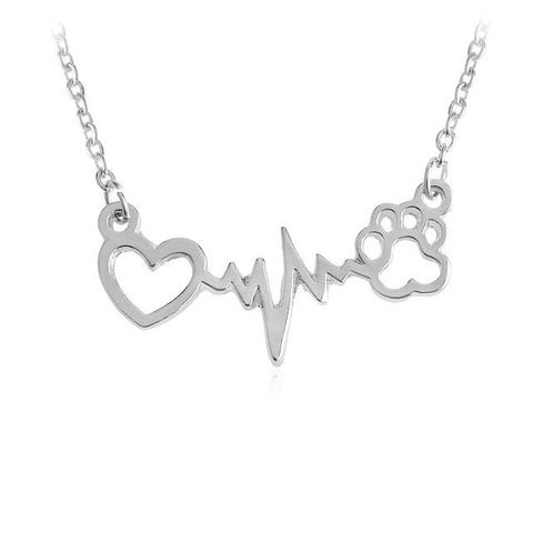 Lifeline Pulse Heartbeat Pendant Necklace