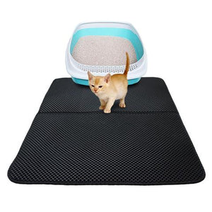 Double Layer Cat Litter Mat with Free Shovel