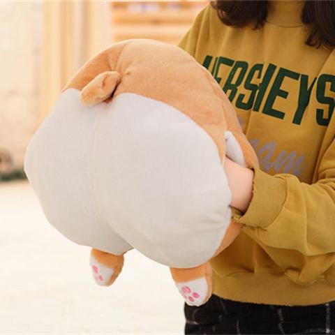 Corgi Butt Plush Toy Hand Warmer - (15 inches / 38 cm)