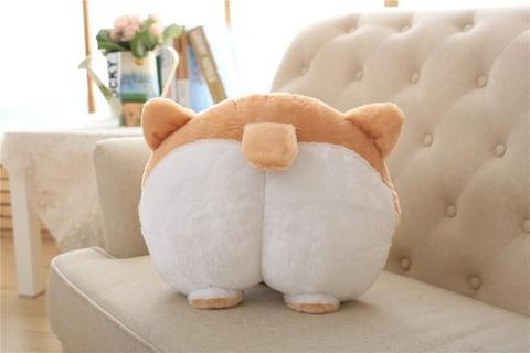 Corgi Butt Plush Toy Hand Warmer - (15 inches / 38 cm)