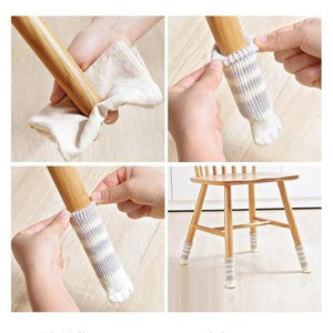 Cat Paw Chair Socks - 16 pieces (4 Sets)